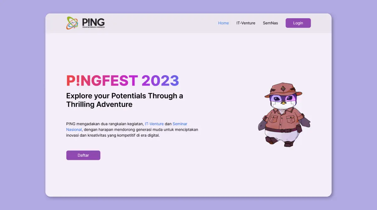 P!NGFEST 2023 Platform
